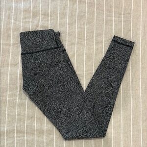 lululemon athletica Black Patterned Leggings